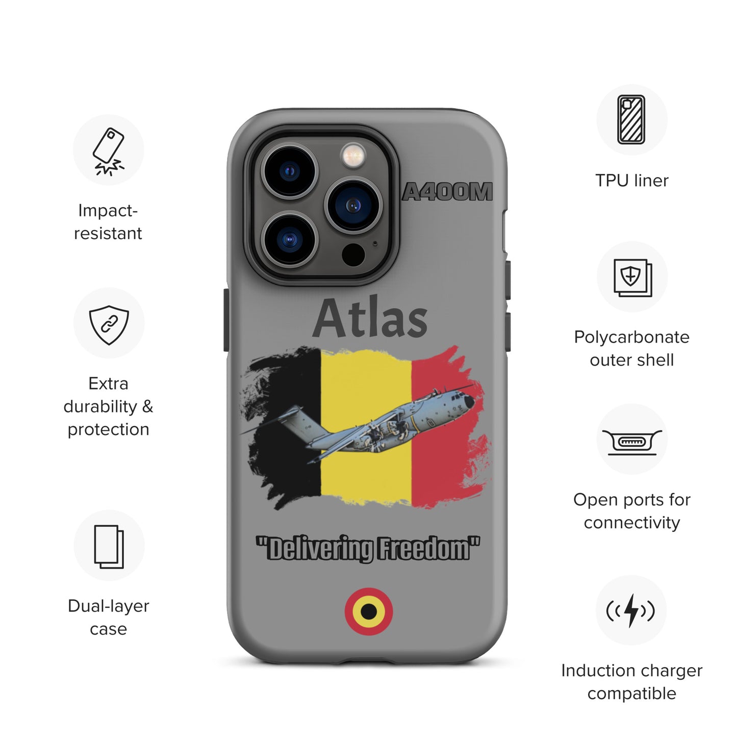 Belgian Atlas Patriot iPhone Case