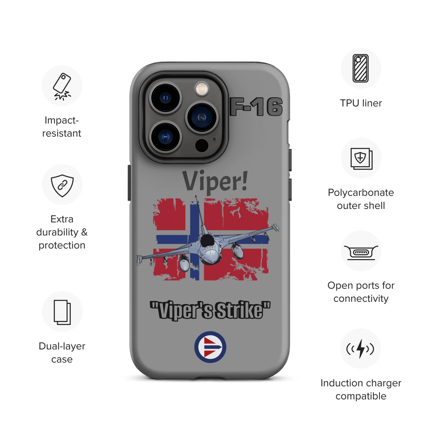 Norwegian Viper Patriot iPhone Case