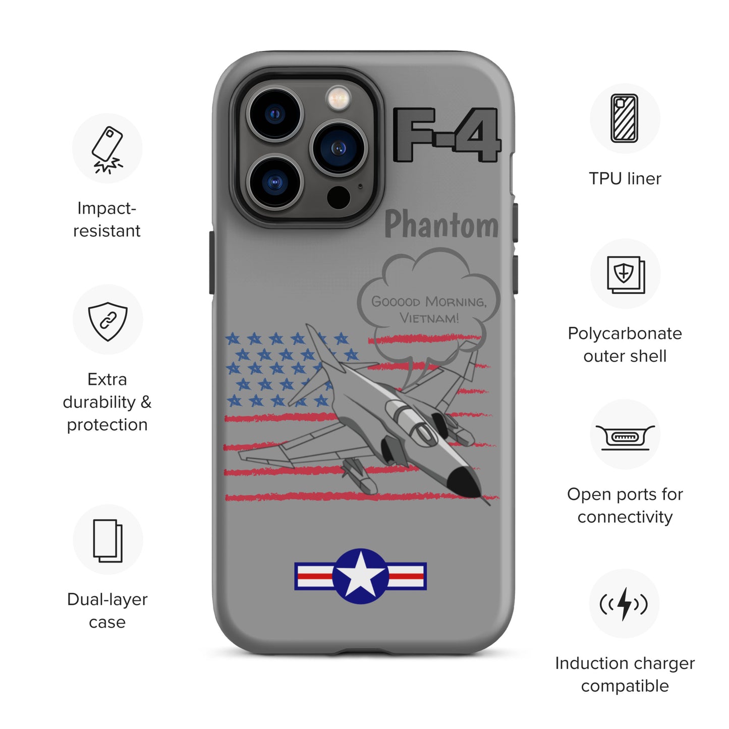 Patriot Phantom iPhone Case (Without Quotes)