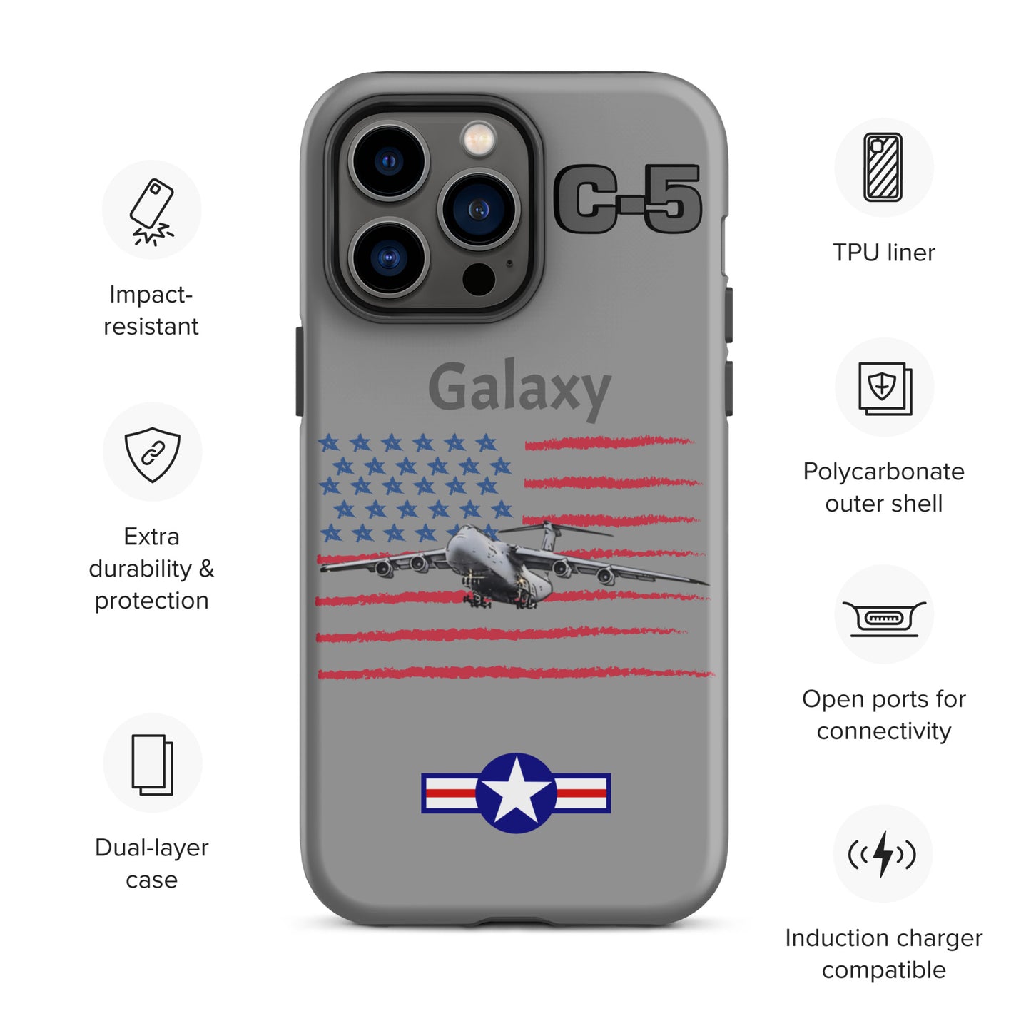 Galaxy Patriot iPhone Case (Without Quotes)