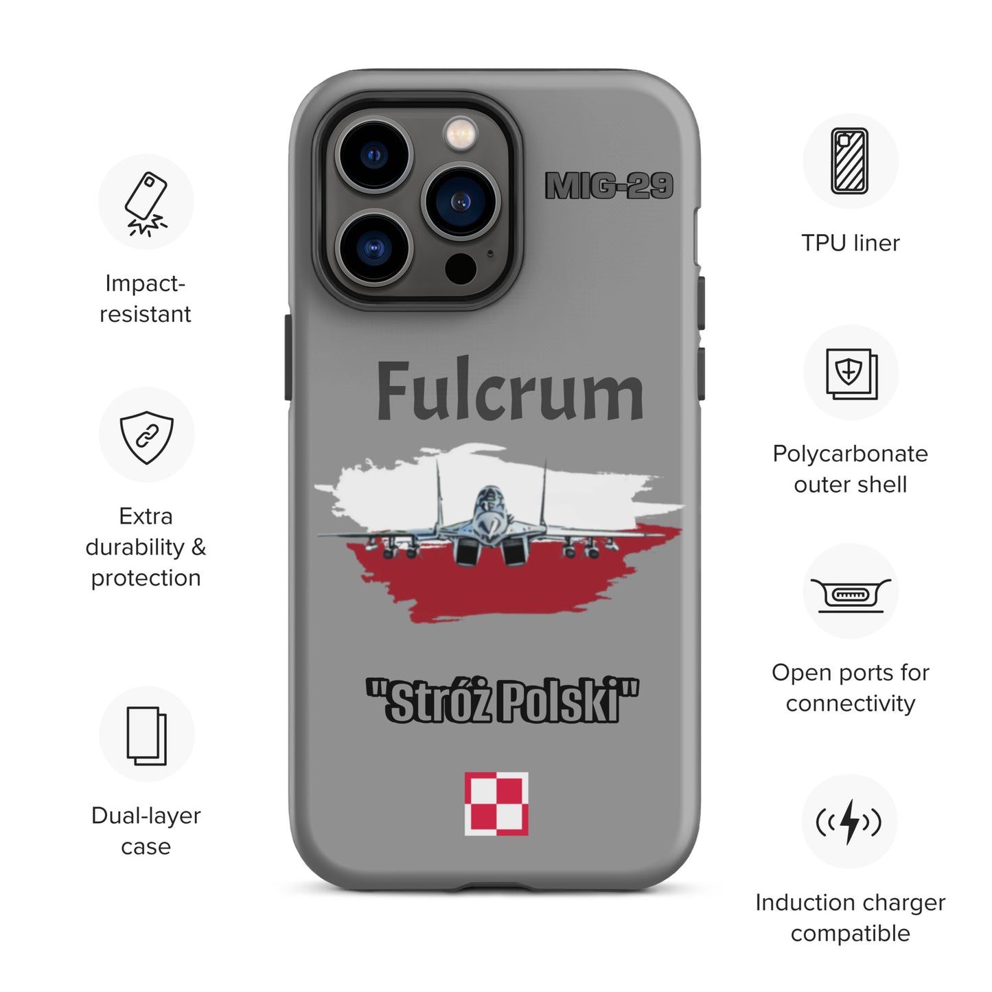 Poland Fulcrum Patriot iPhone Case
