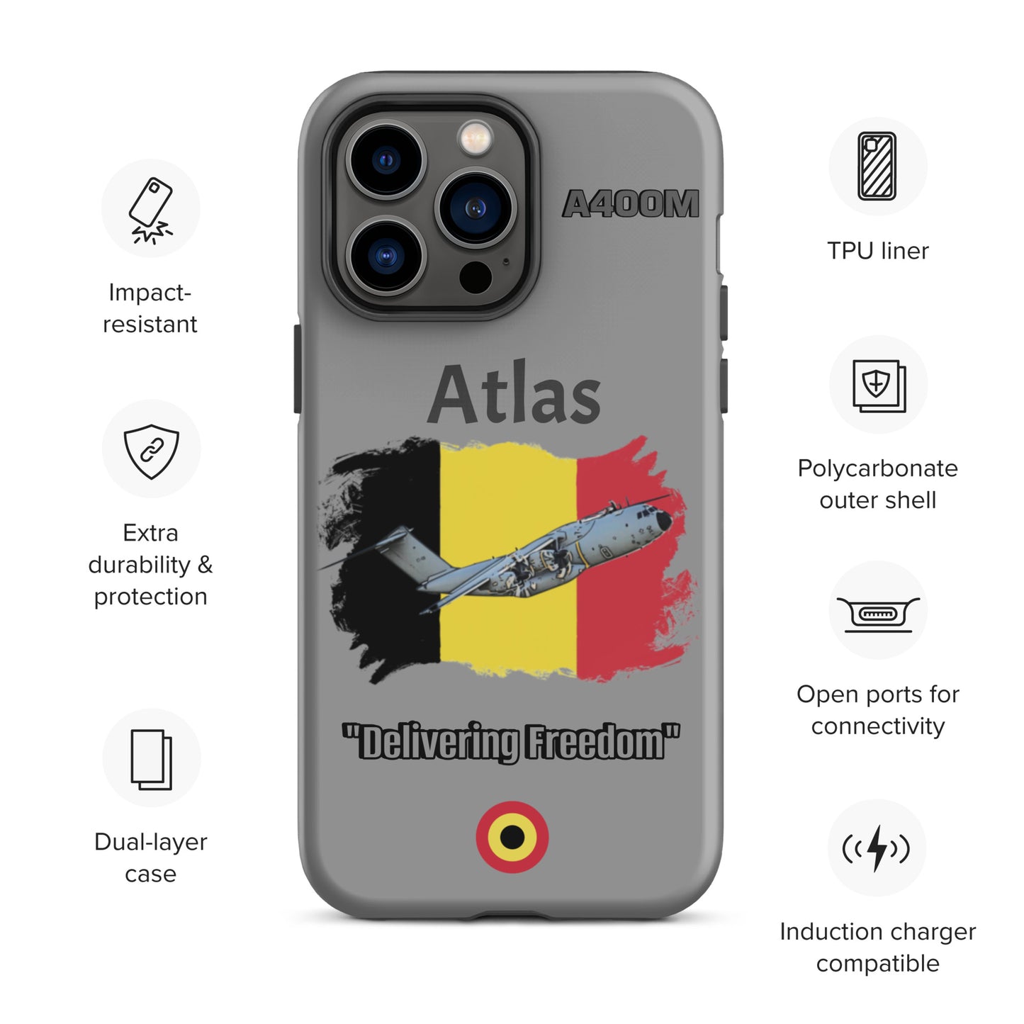 Belgian Atlas Patriot iPhone Case