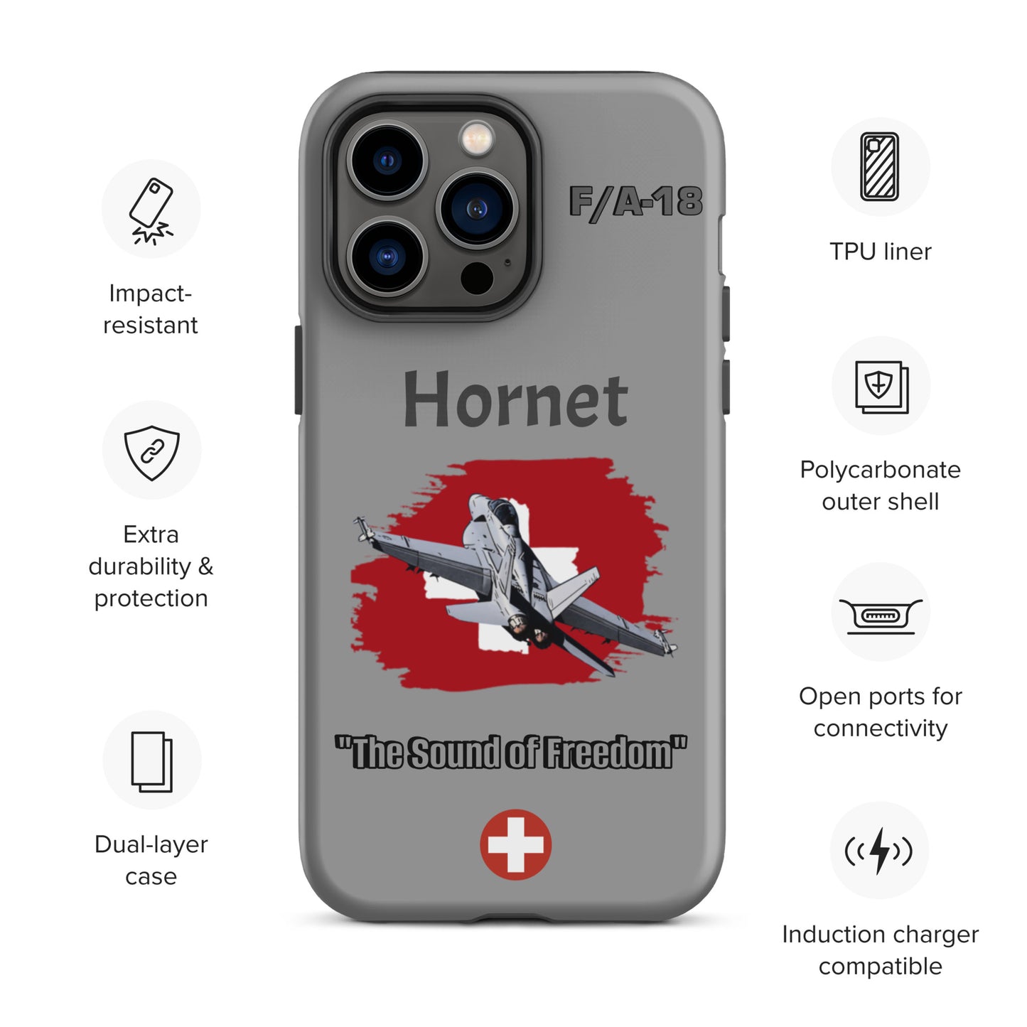 Swiss Hornet Patriot iPhone Case