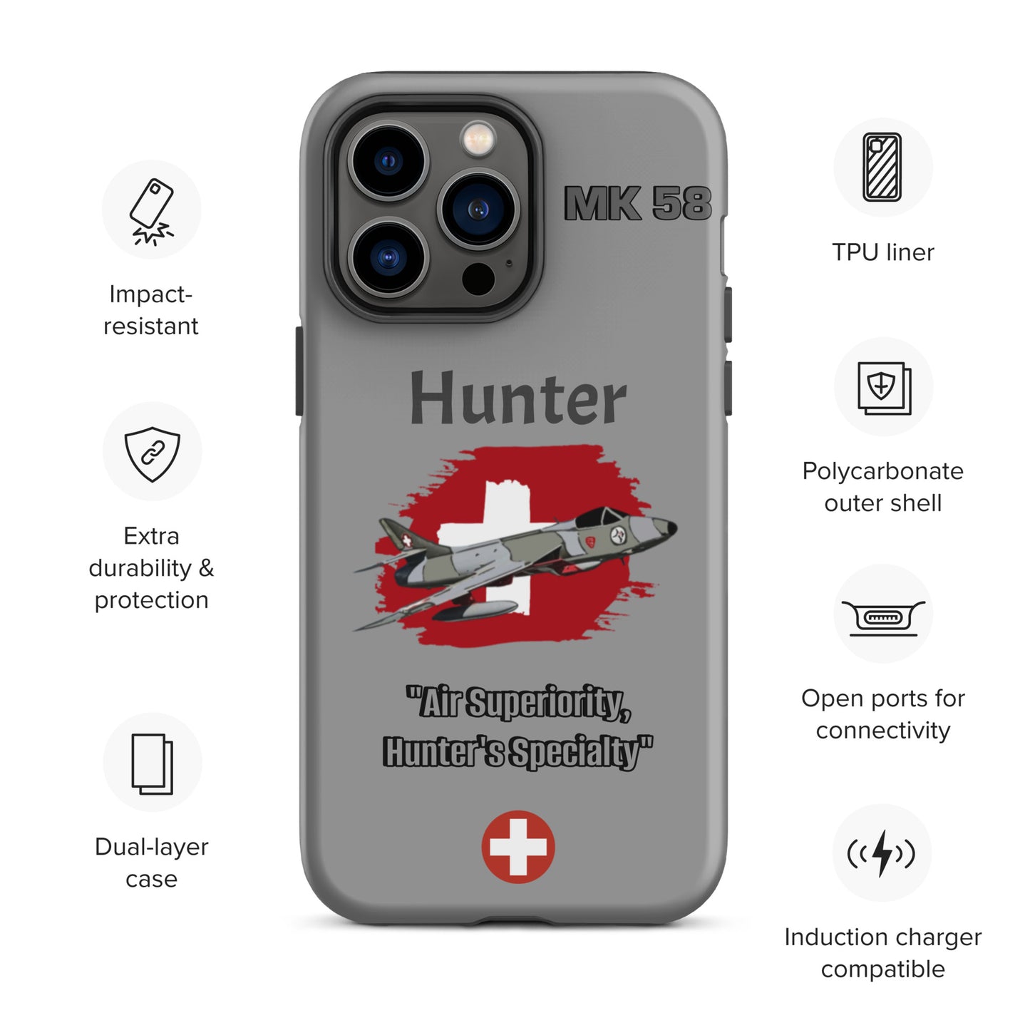 Swiss Hunter Patriot iPhone Case
