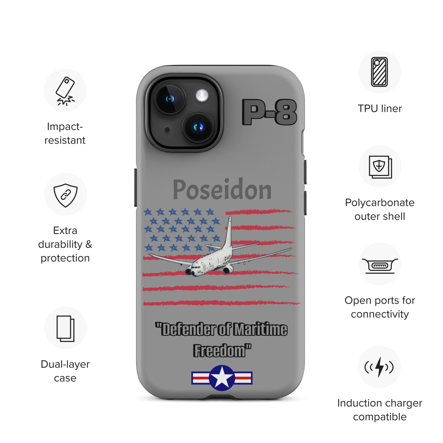 Poseidon Patriot iPhone Case
