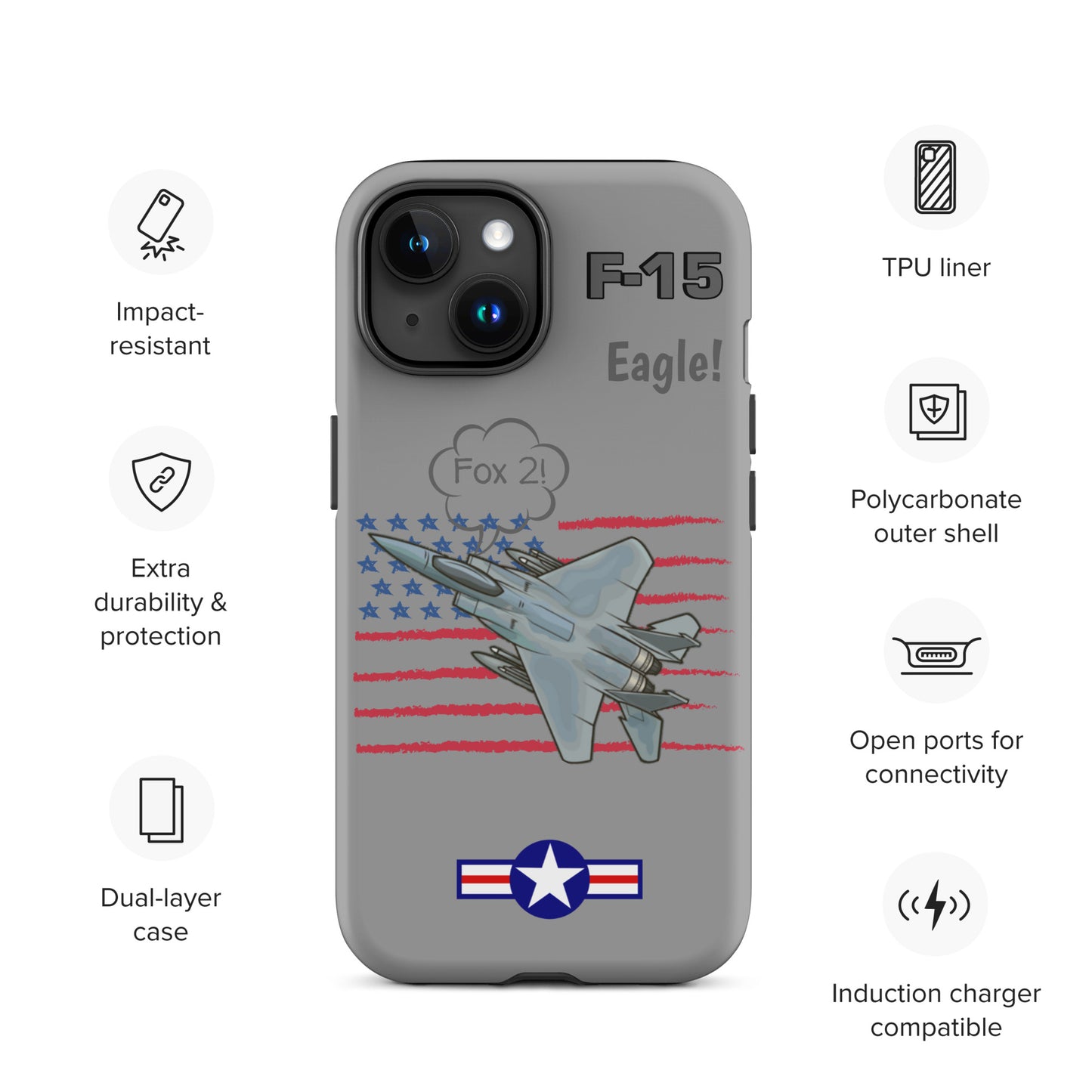 Eagle Wings Freedom iPhone Case (Without Quotes)