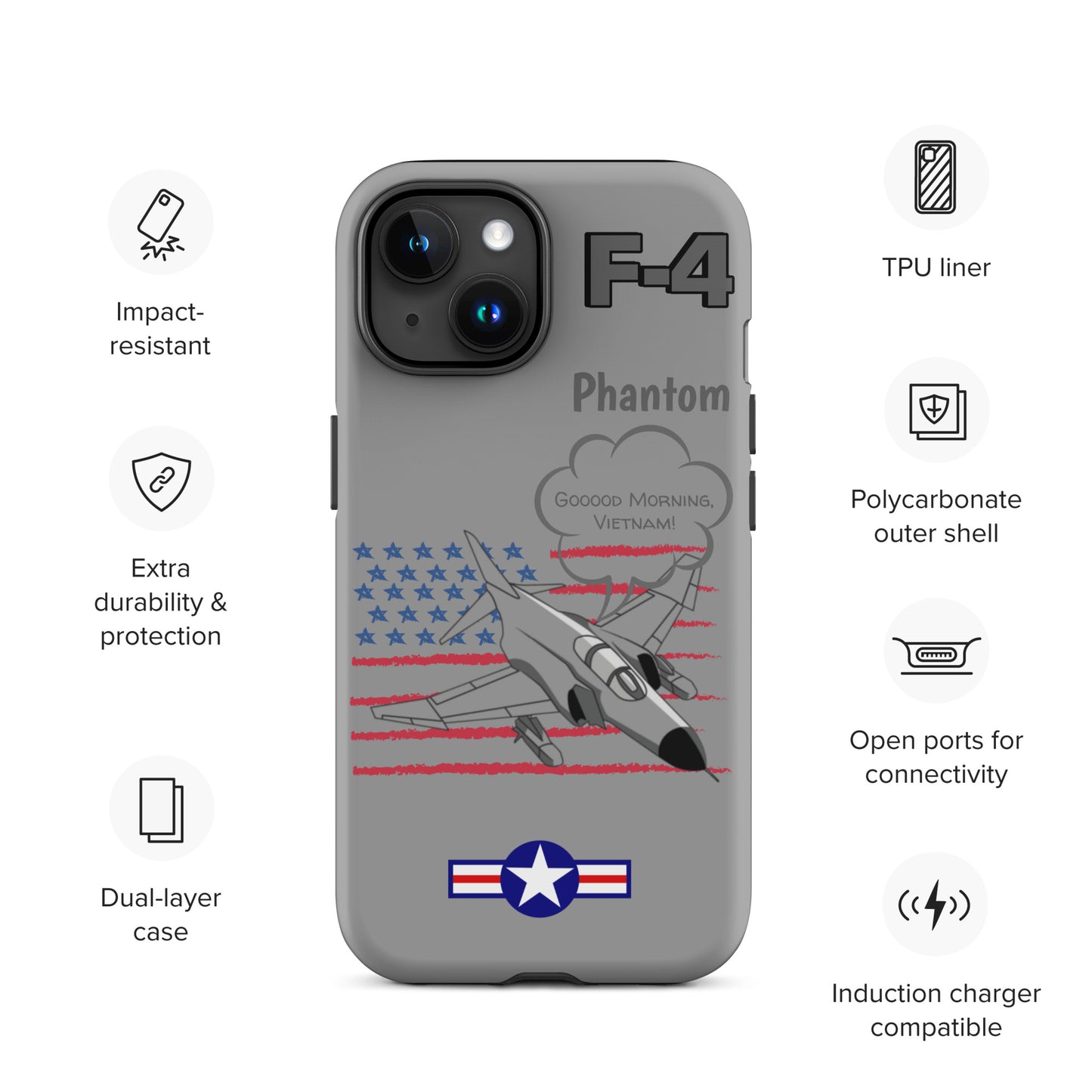 Patriot Phantom iPhone Case (Without Quotes)