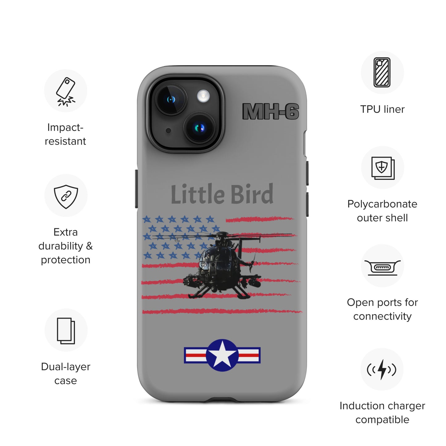 Little Bird Patriot iPhone Case (Without Quotes)