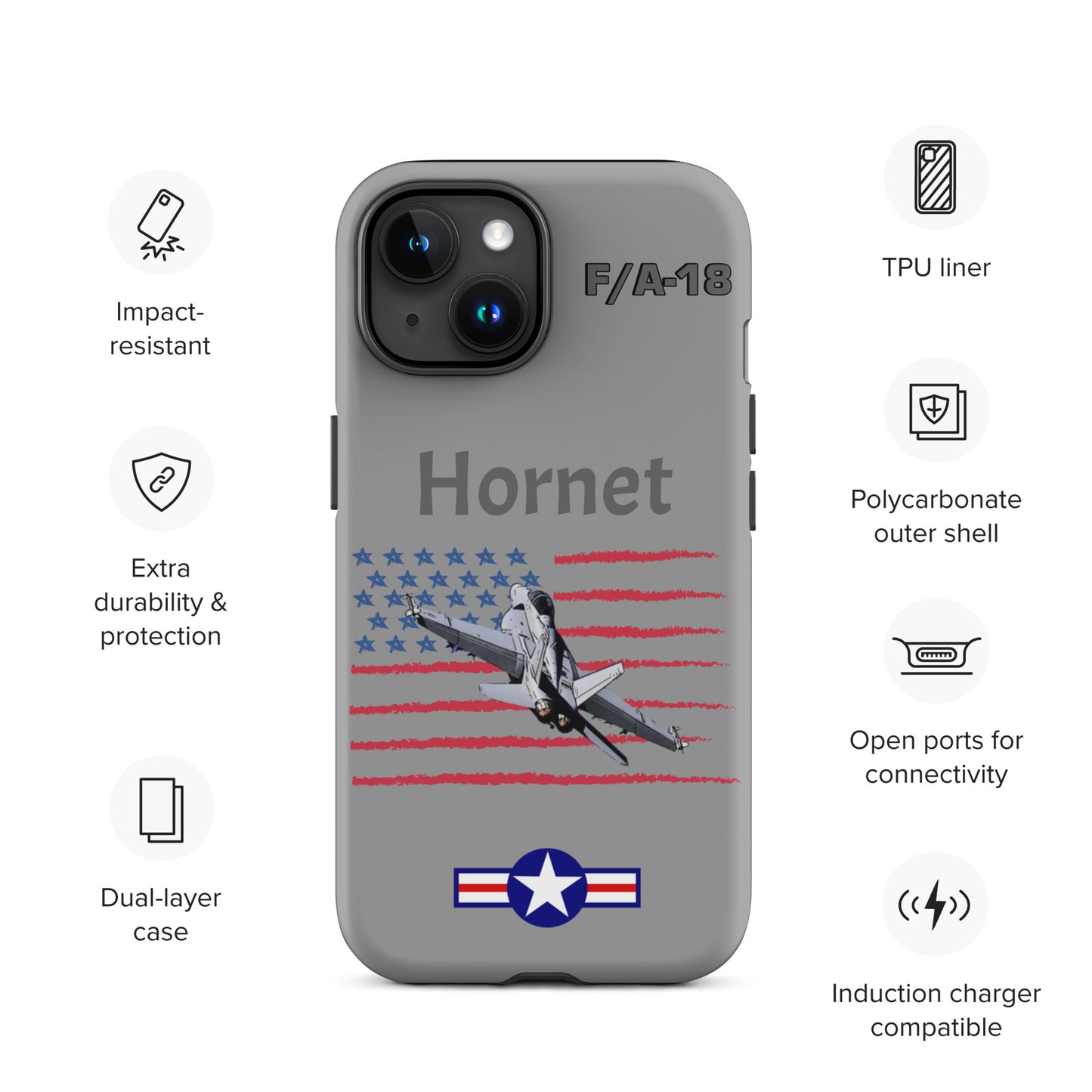 Hornet Patriot iPhone Case (Without Quotes)