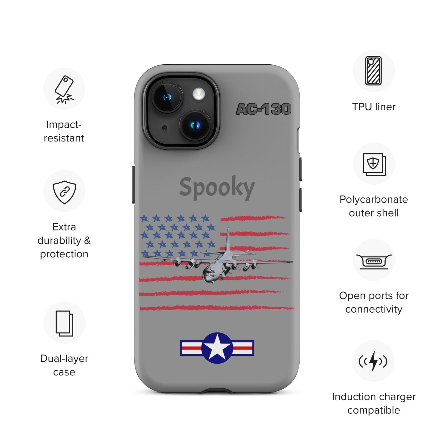Spooky Patriot iPhone Case (Without Quotes)