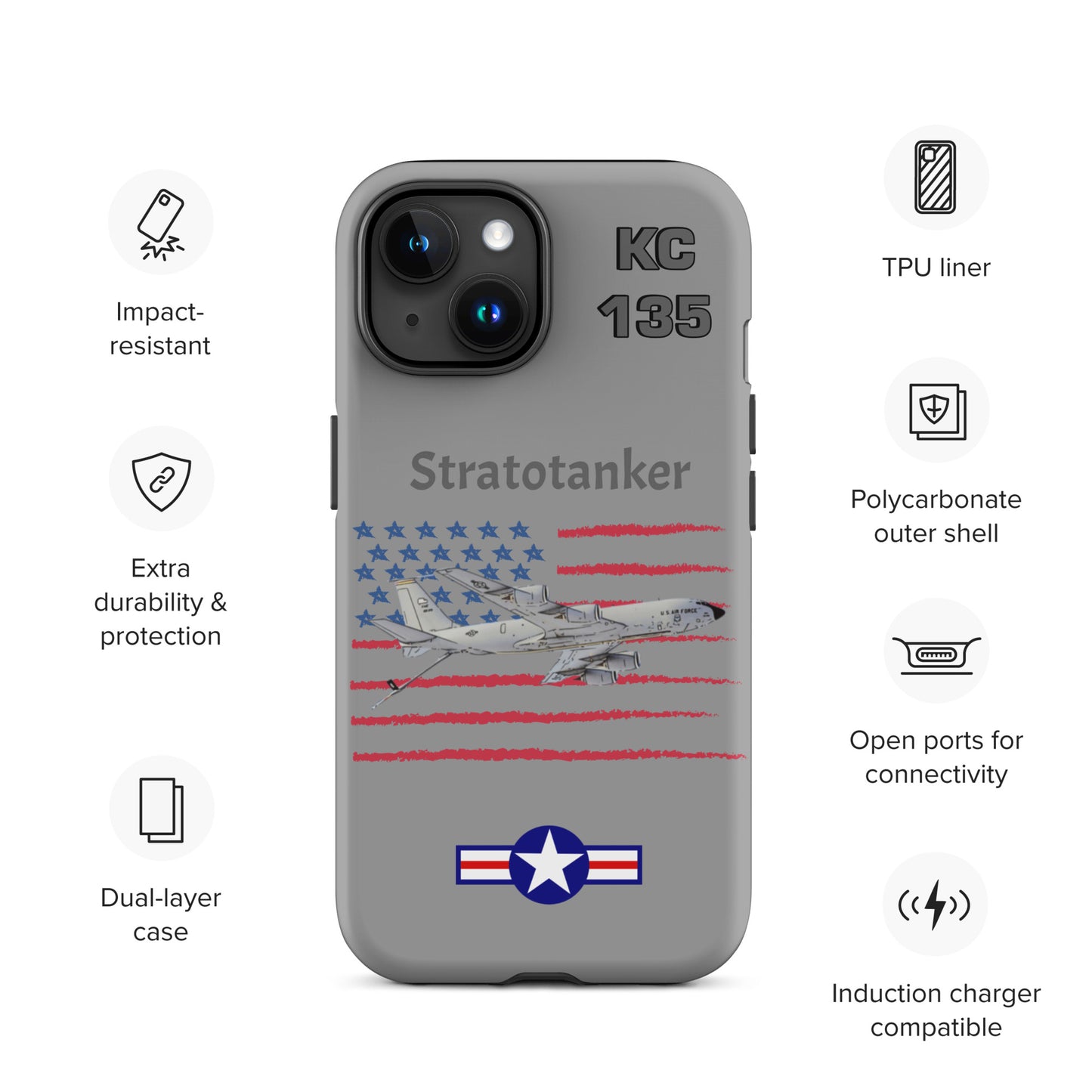 Stratotanker Patriot iPhone Case (Without Quotes)