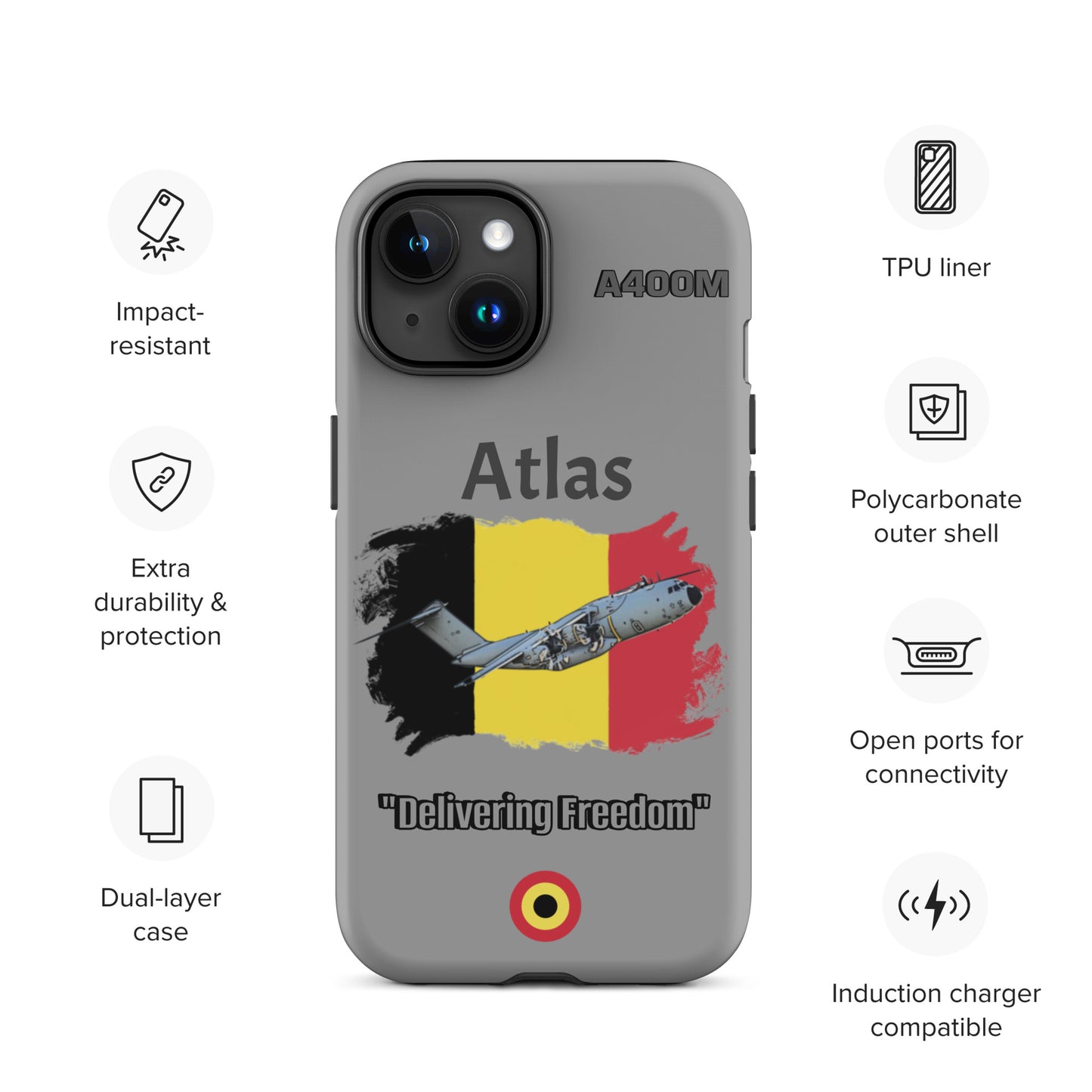 Belgian Atlas Patriot iPhone Case
