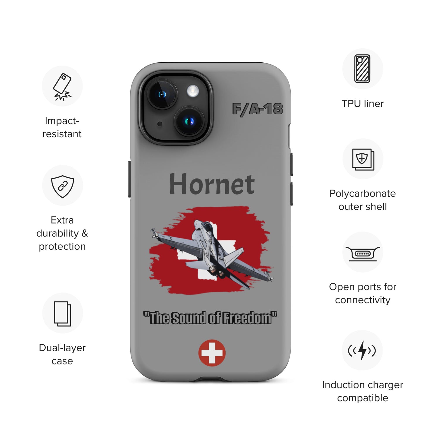 Swiss Hornet Patriot iPhone Case
