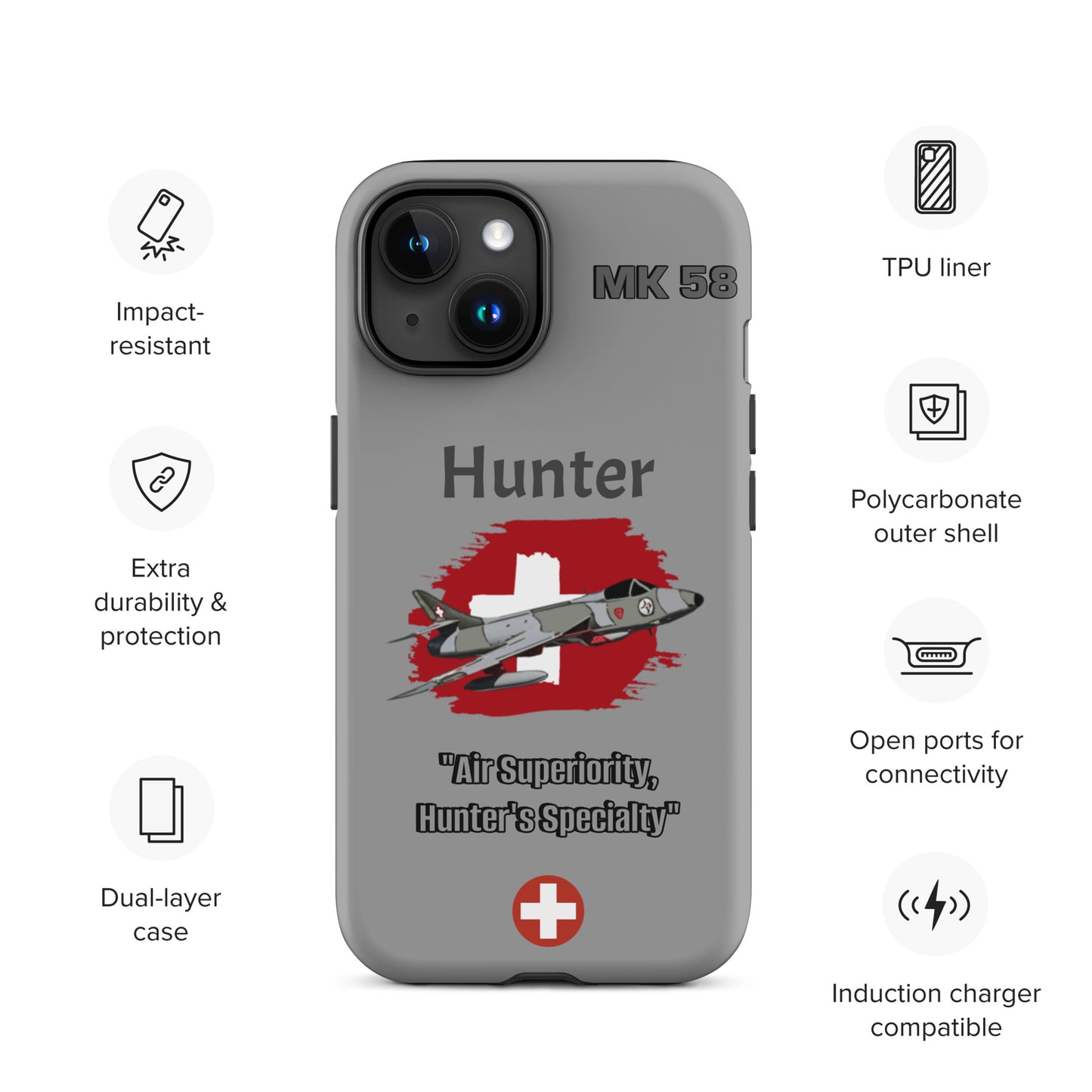 Swiss Hunter Patriot iPhone Case