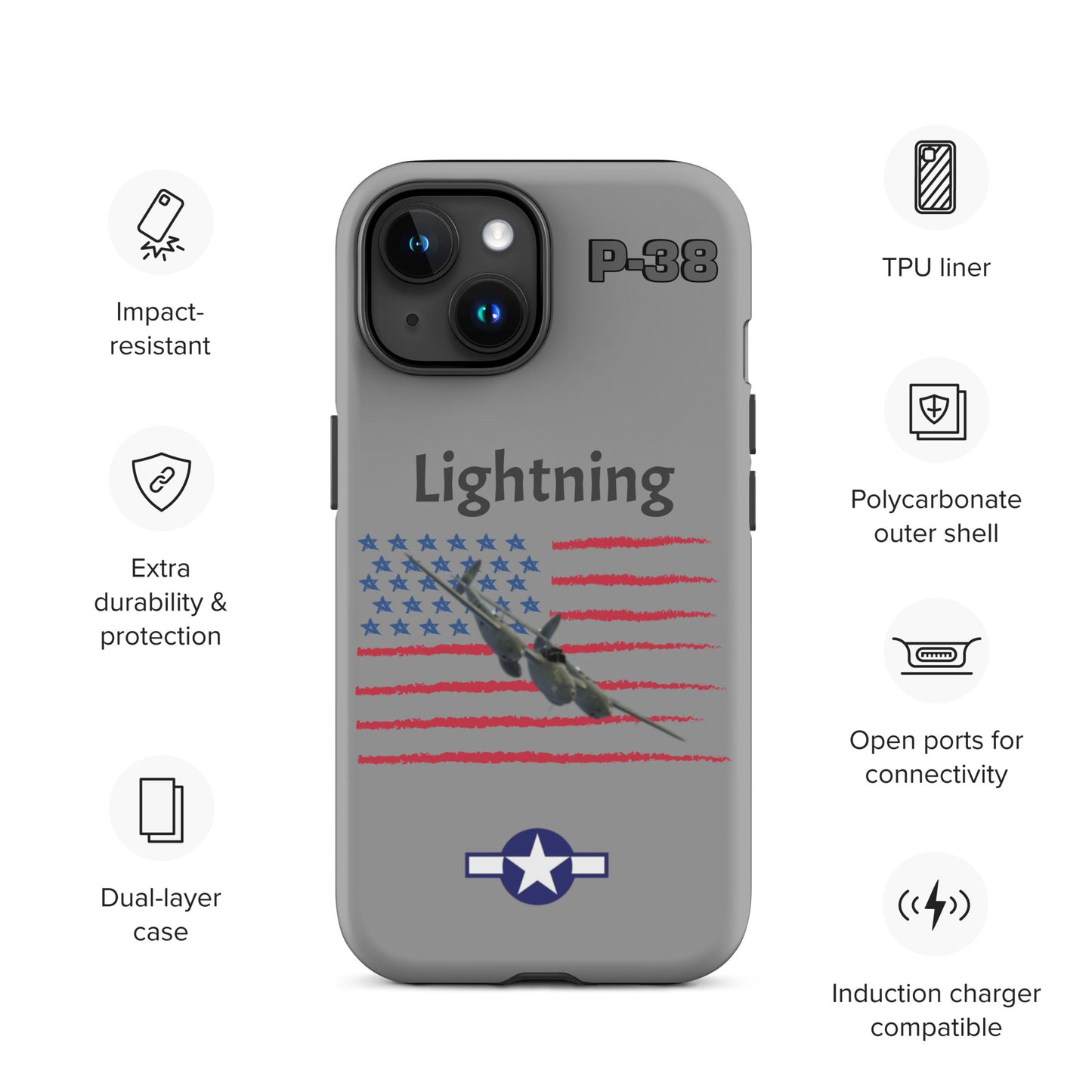 WWII Lightning Patriot iPhone Case