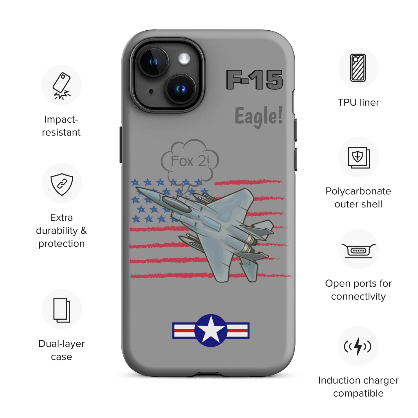 Eagle Wings Freedom iPhone Case (Without Quotes)