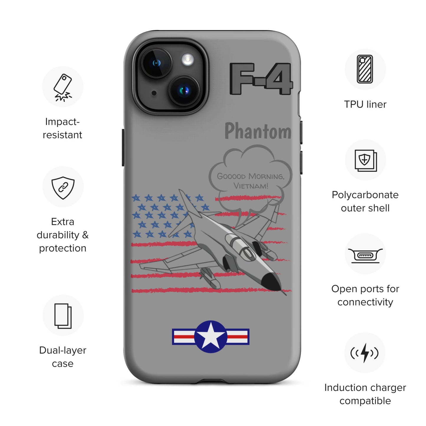 Patriot Phantom iPhone Case (Without Quotes)