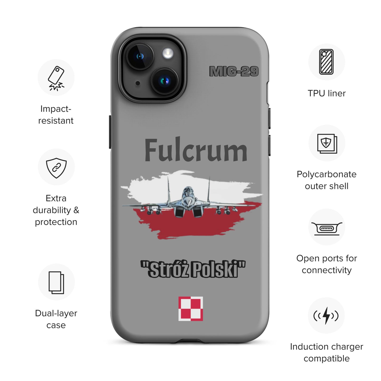 Poland Fulcrum Patriot iPhone Case