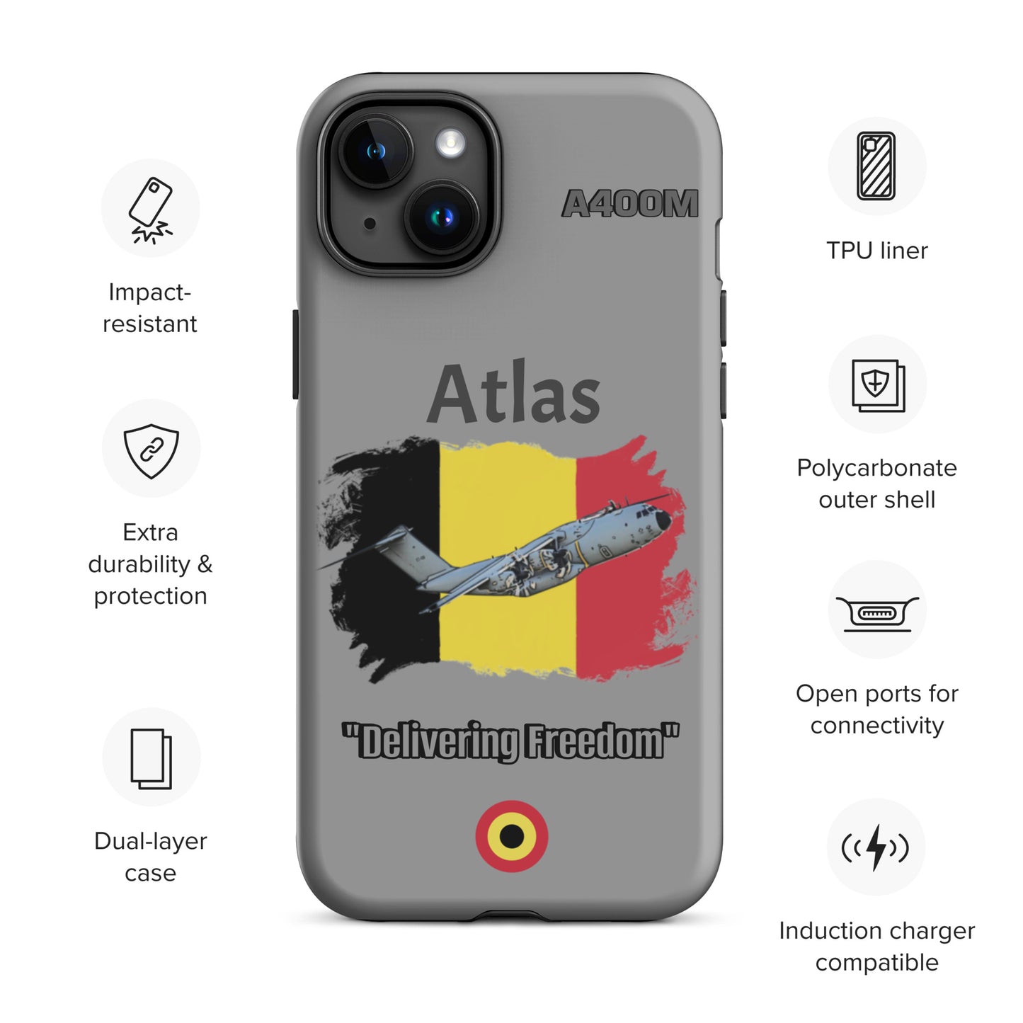 Belgian Atlas Patriot iPhone Case