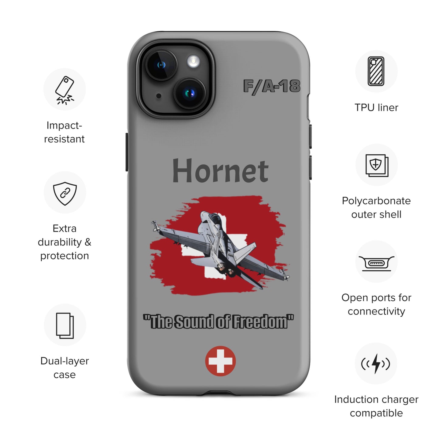 Swiss Hornet Patriot iPhone Case