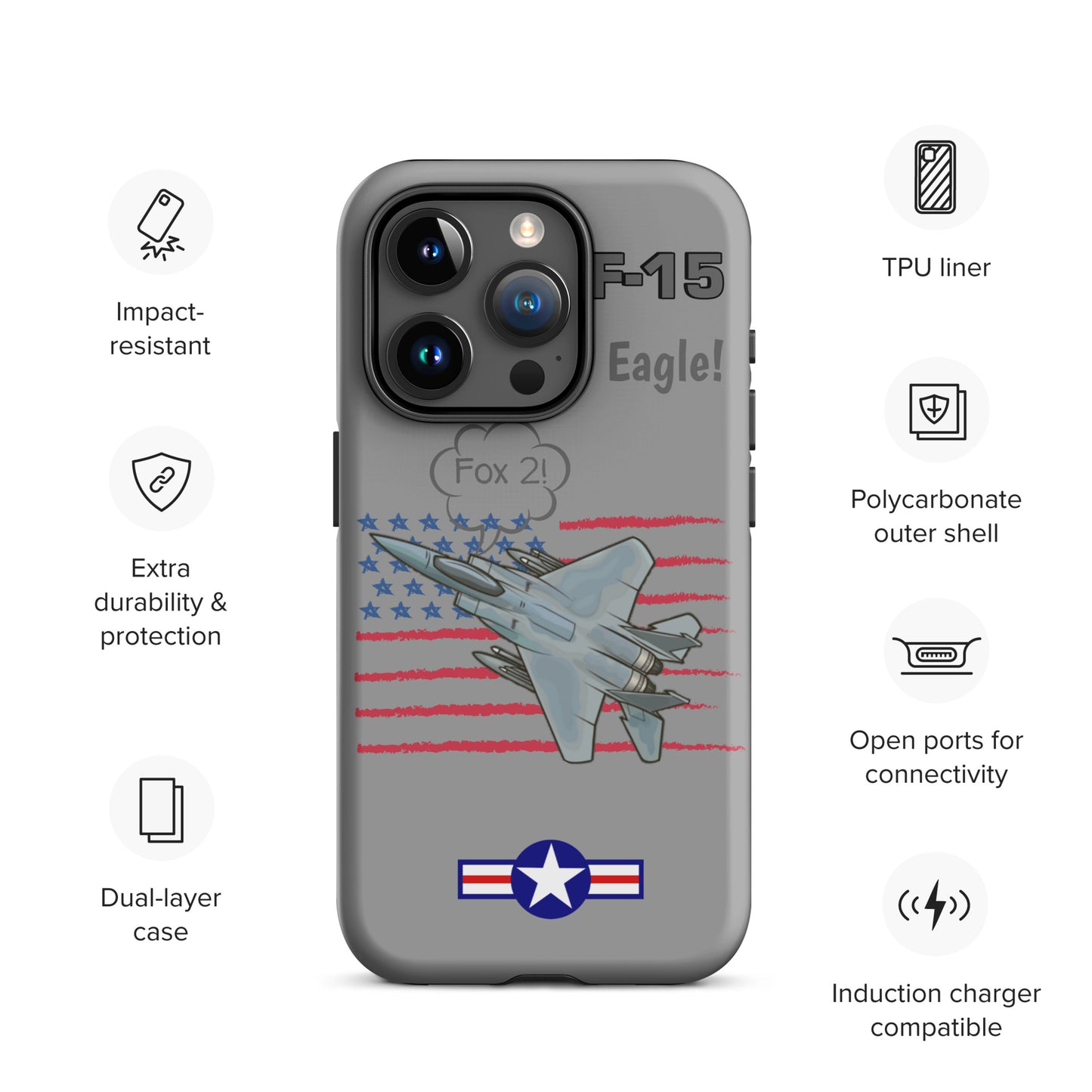 Eagle Wings Freedom iPhone Case (Without Quotes)