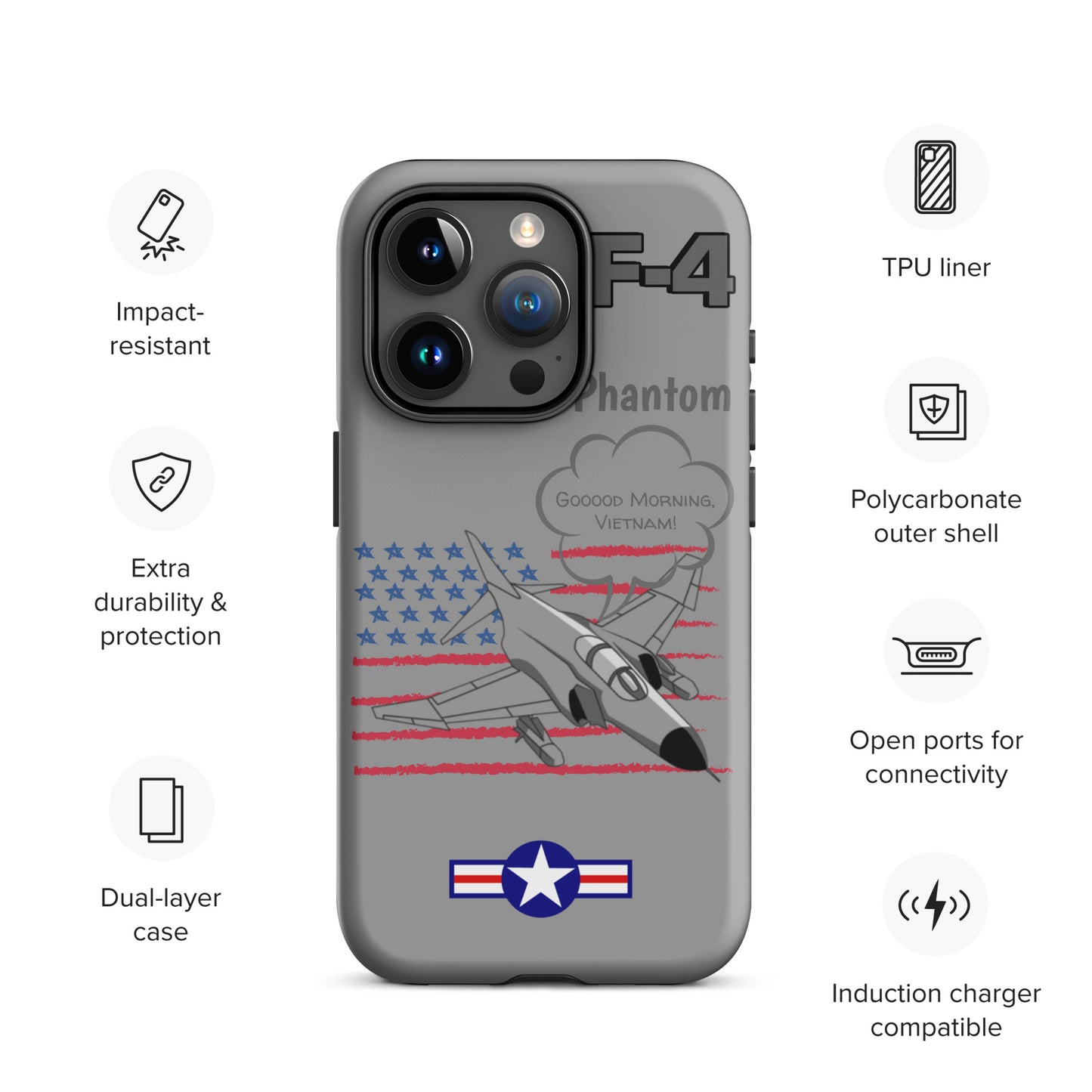 Patriot Phantom iPhone Case (Without Quotes)