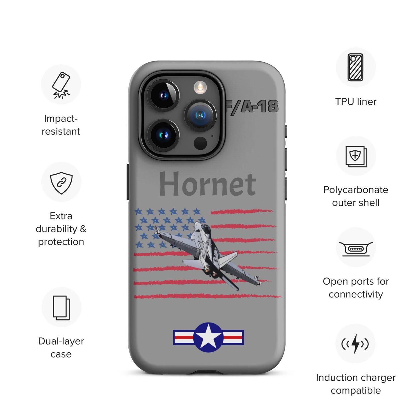 Hornet Patriot iPhone Case (Without Quotes)
