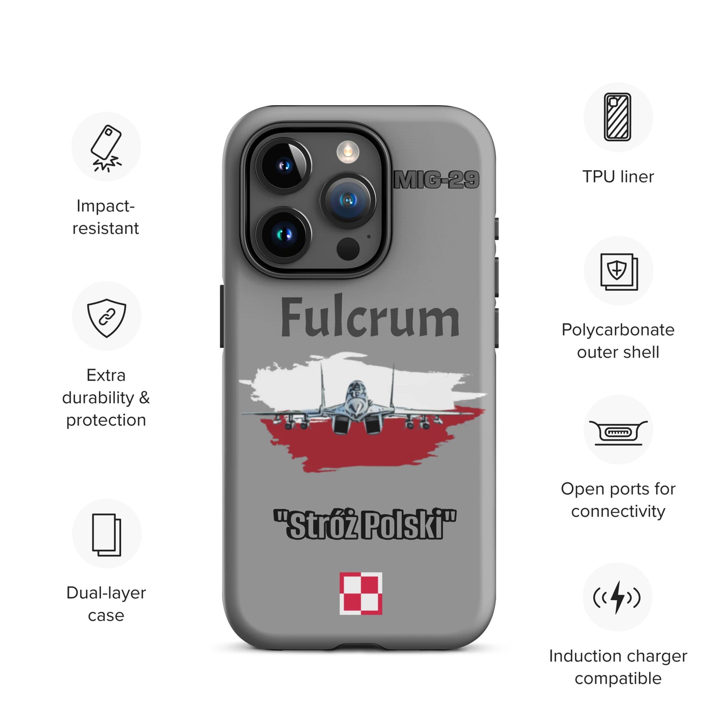 Poland Fulcrum Patriot iPhone Case
