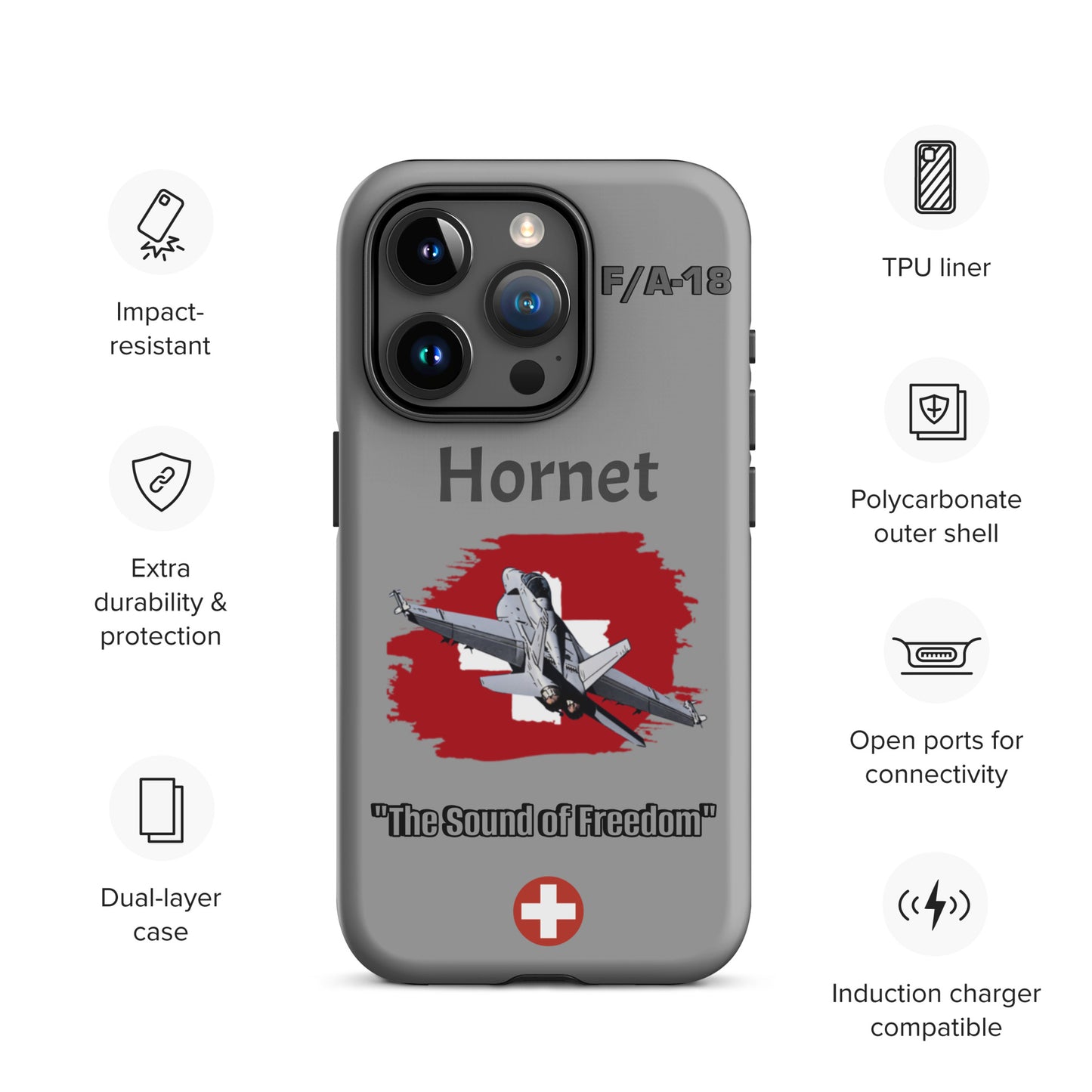 Swiss Hornet Patriot iPhone Case