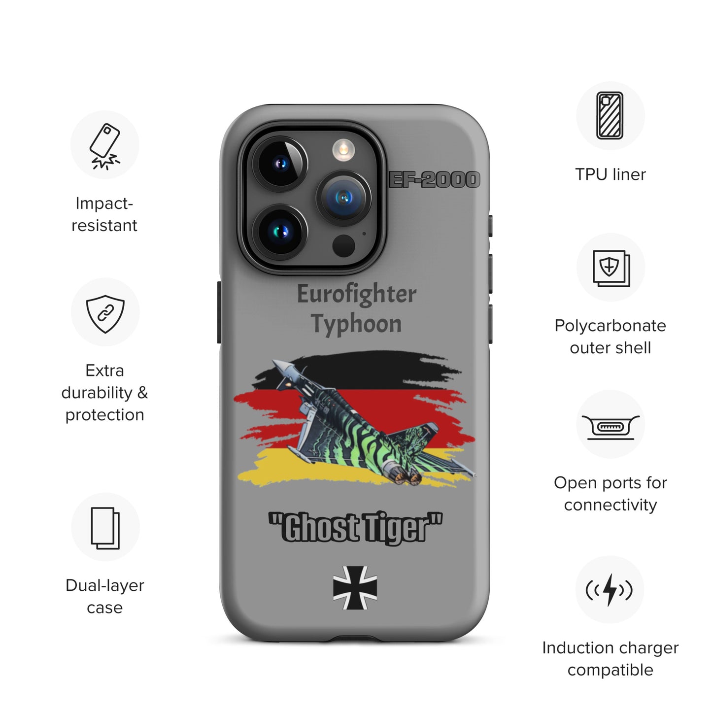 Ghost Tiger Typhoon Patriot iPhone Case