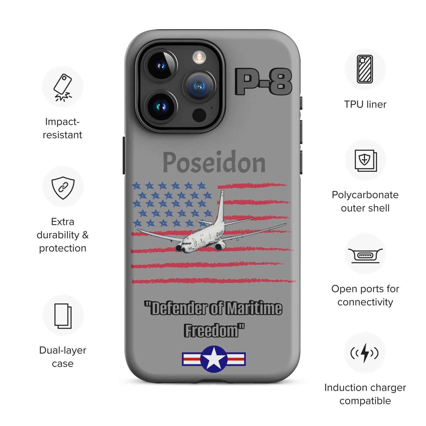 Poseidon Patriot iPhone Case