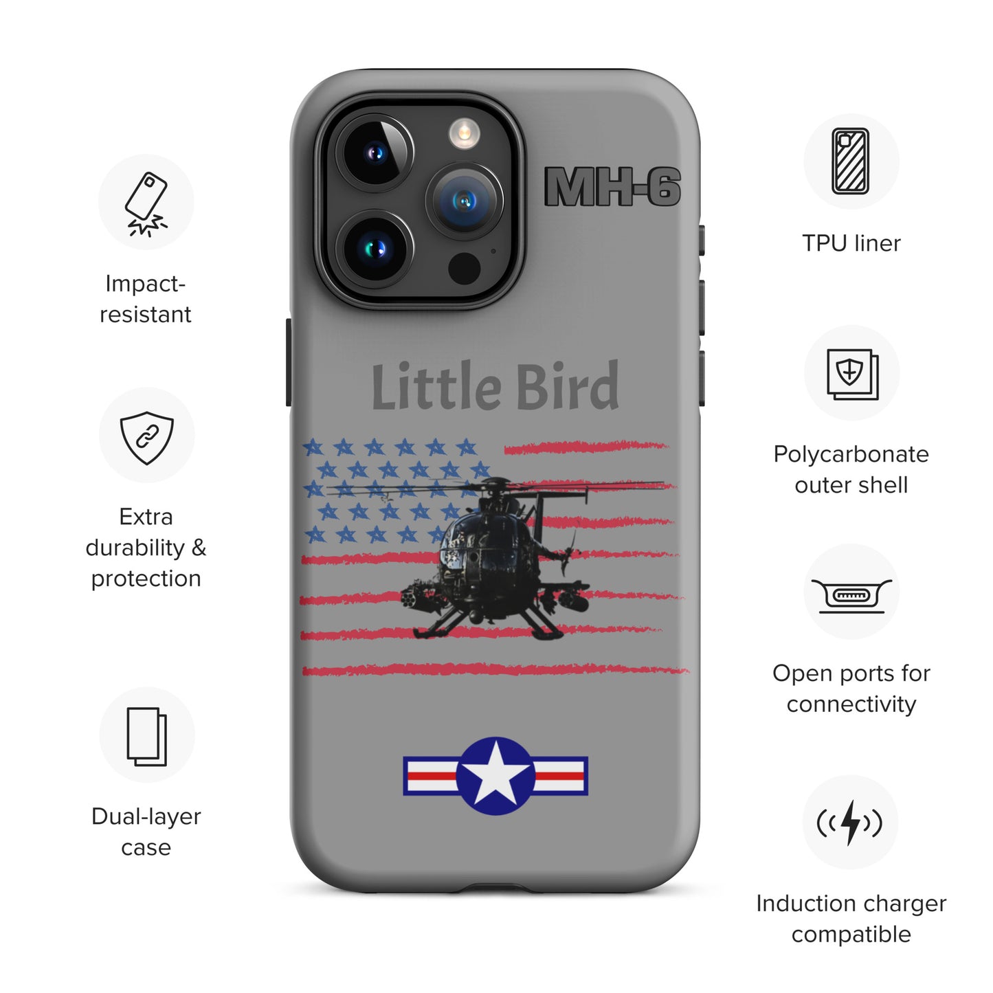 Little Bird Patriot iPhone Case (Without Quotes)
