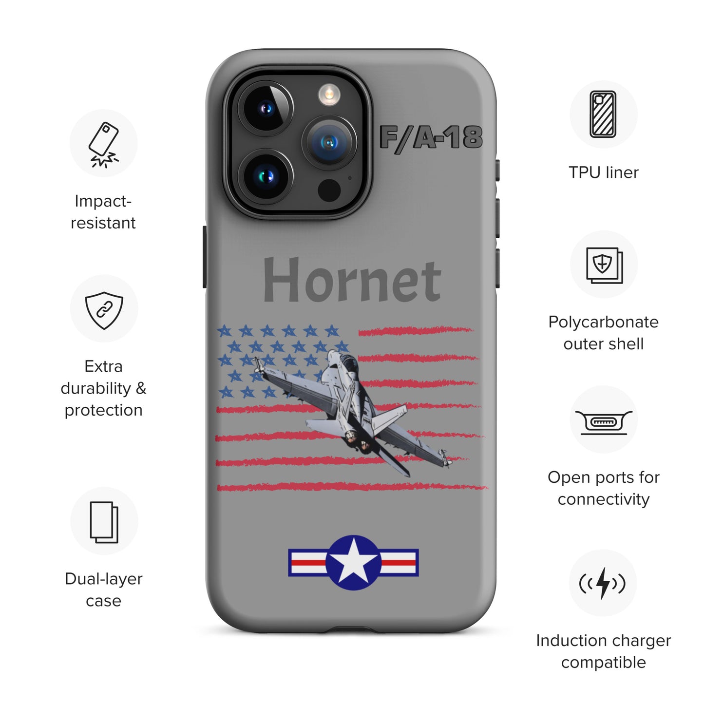 Hornet Patriot iPhone Case (Without Quotes)