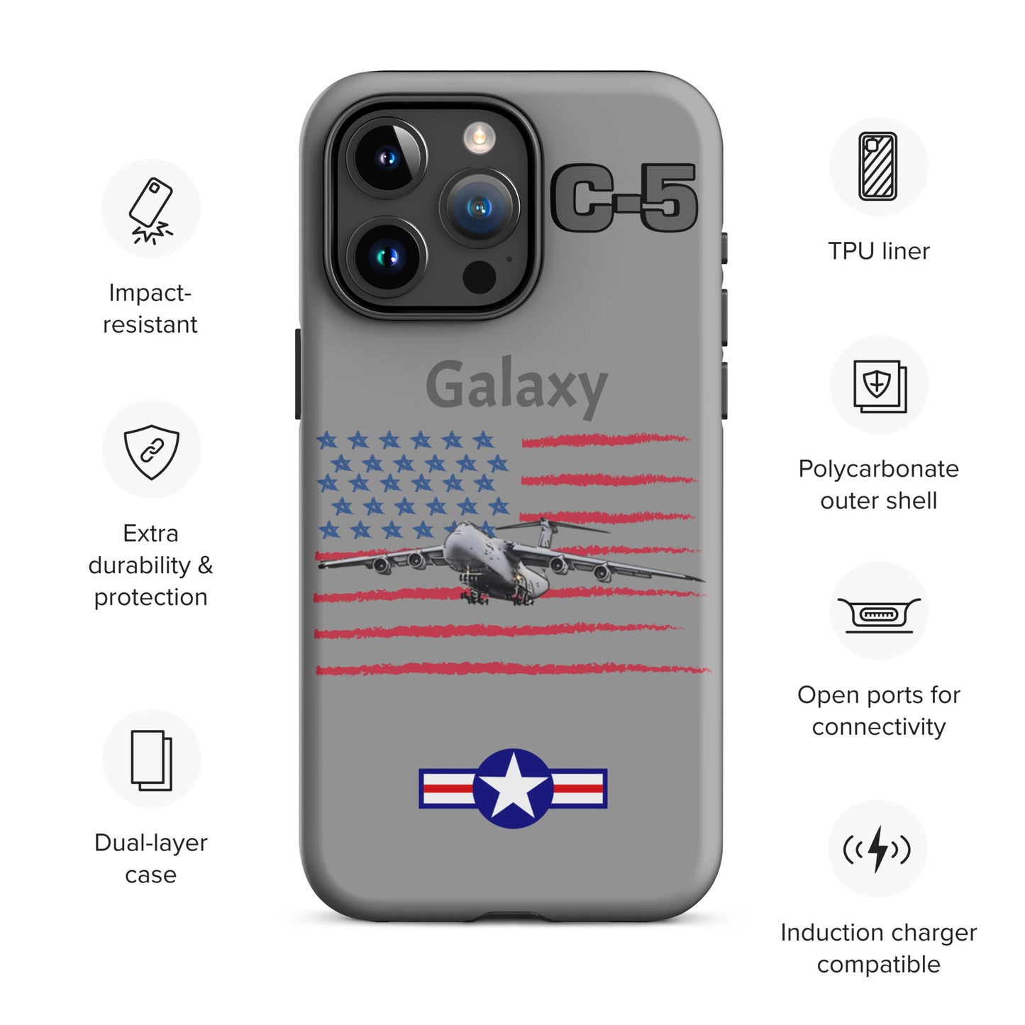 Galaxy Patriot iPhone Case (Without Quotes)