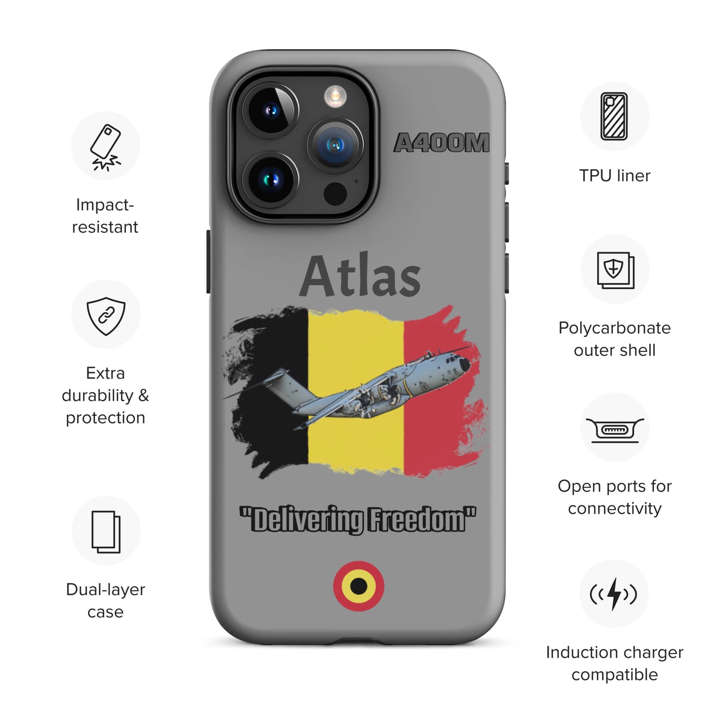 Belgian Atlas Patriot iPhone Case