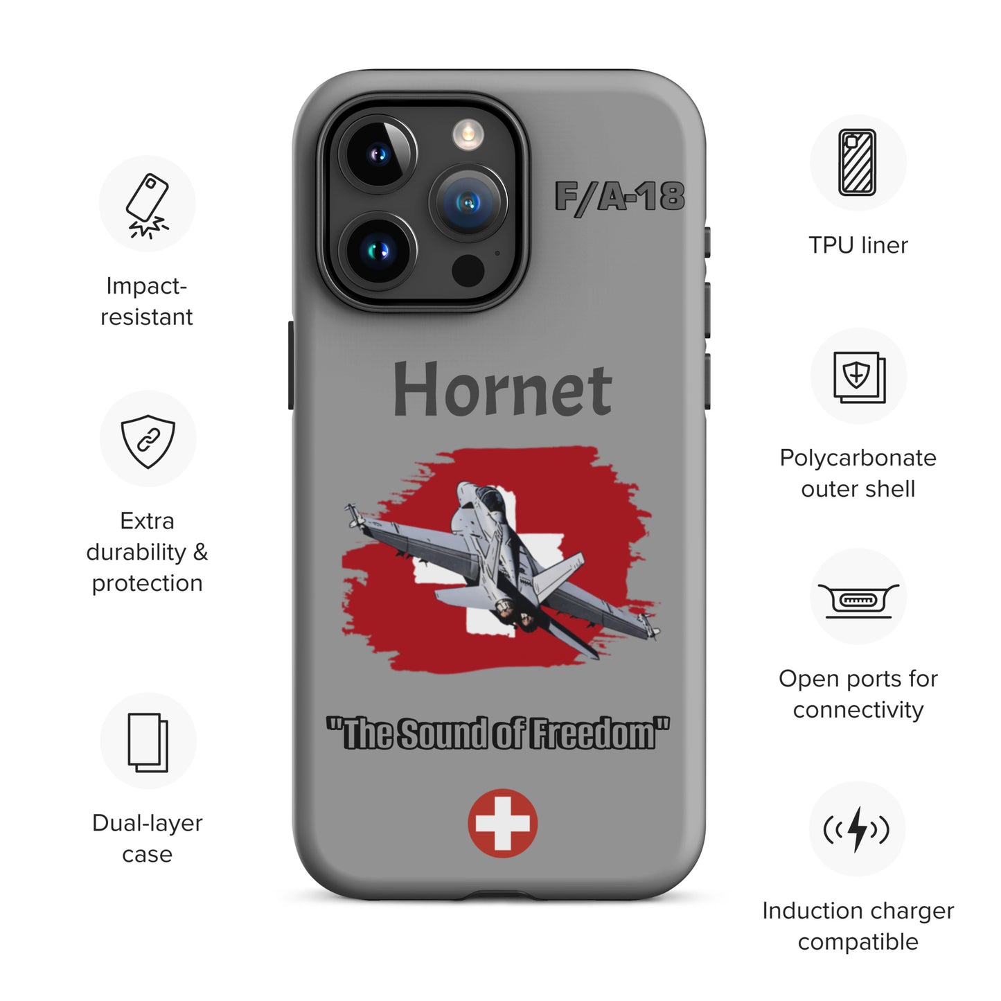 Swiss Hornet Patriot iPhone Case