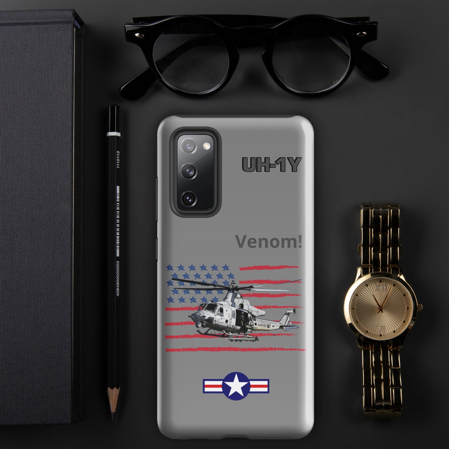 Super Huey Patriot Samsung Case (Without Quotes)