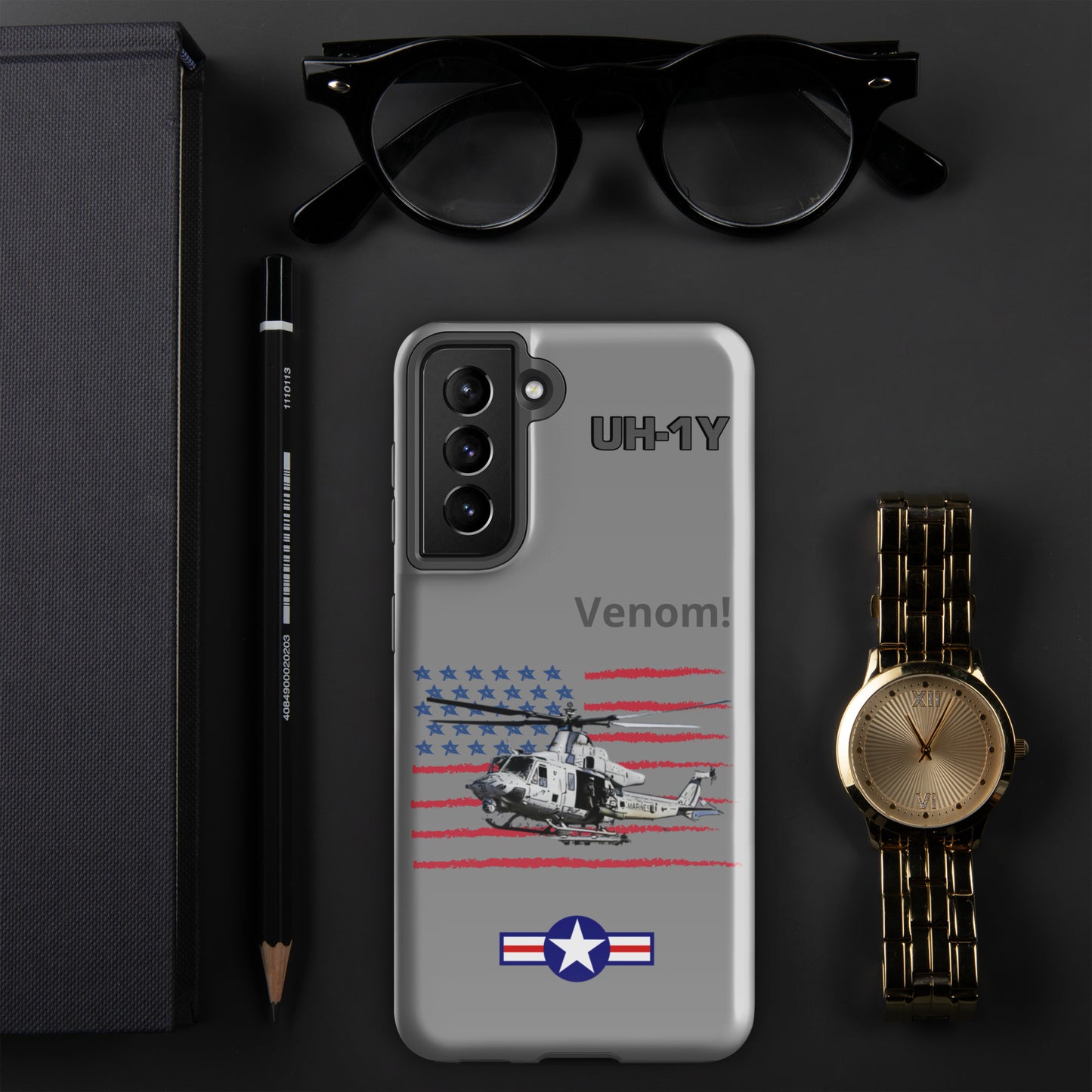 Super Huey Patriot Samsung Case (Without Quotes)