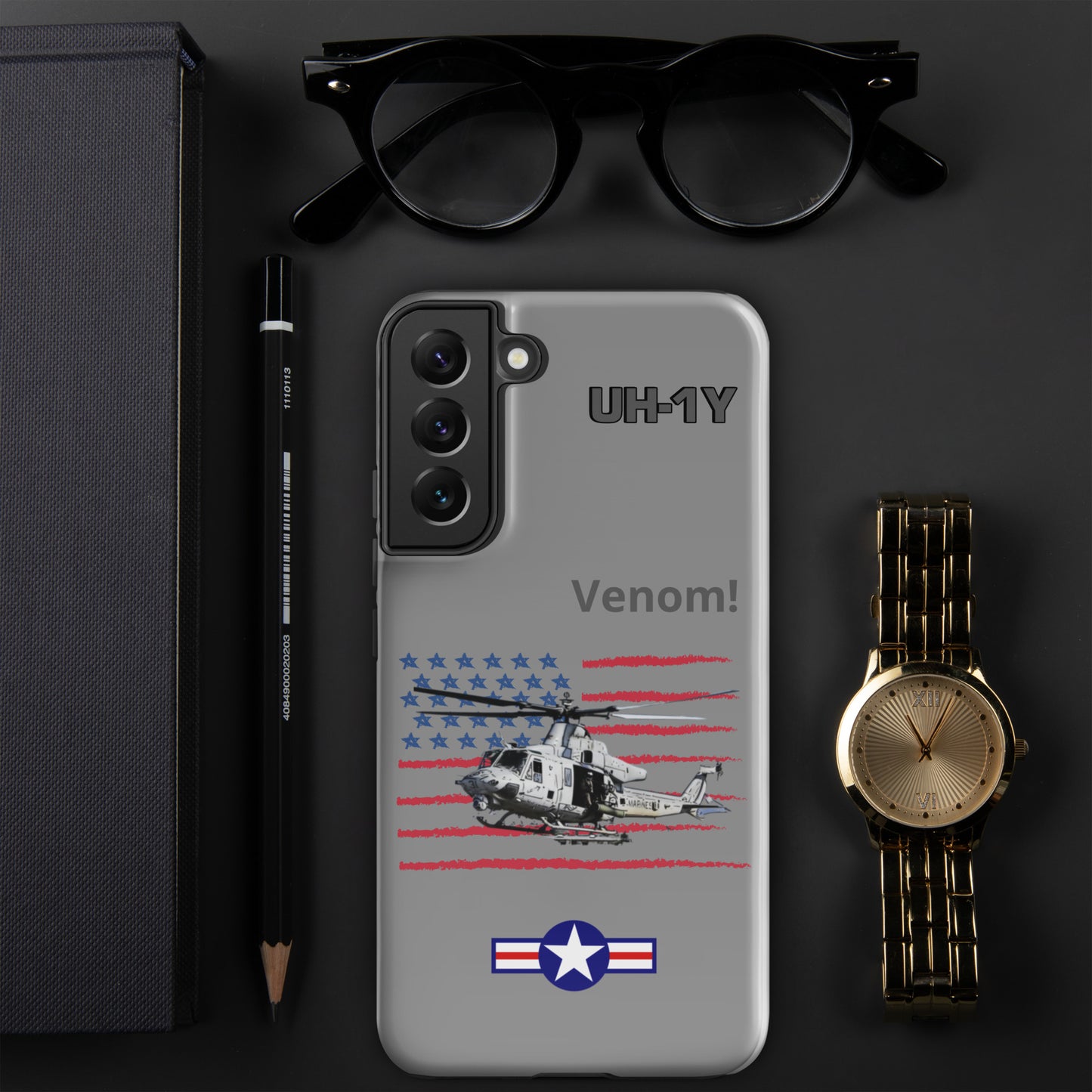 Super Huey Patriot Samsung Case (Without Quotes)