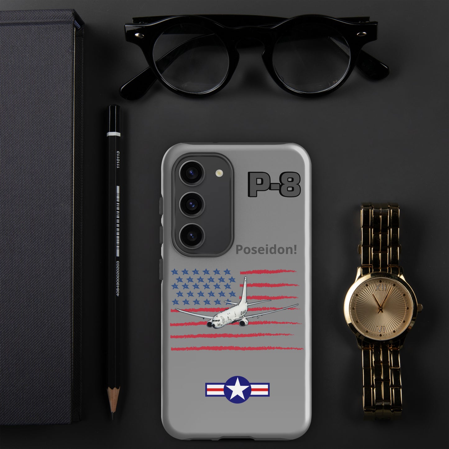 Poseidon Patriot Samsung Case (Without Quotes)