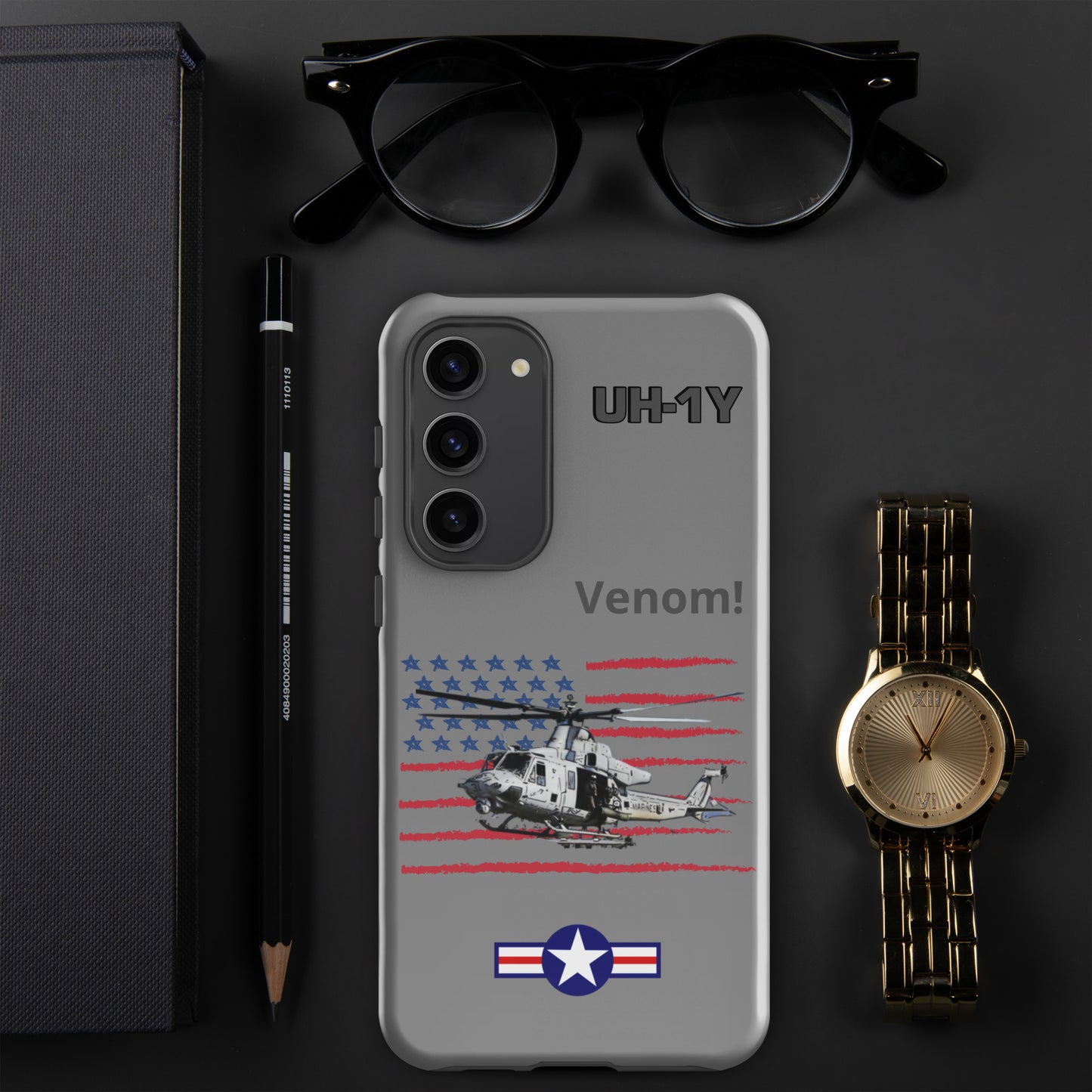Super Huey Patriot Samsung Case (Without Quotes)