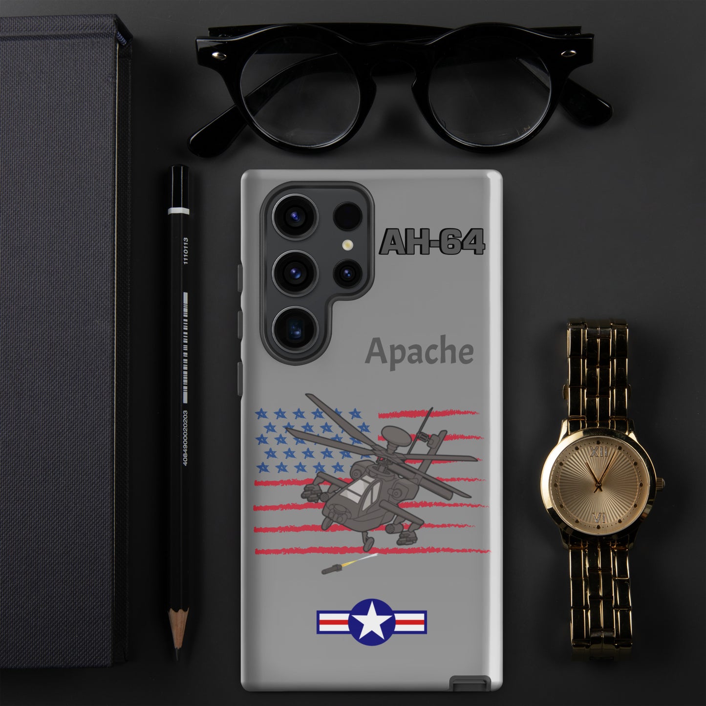Apache Patriot Samsung Case (Without Quotes)