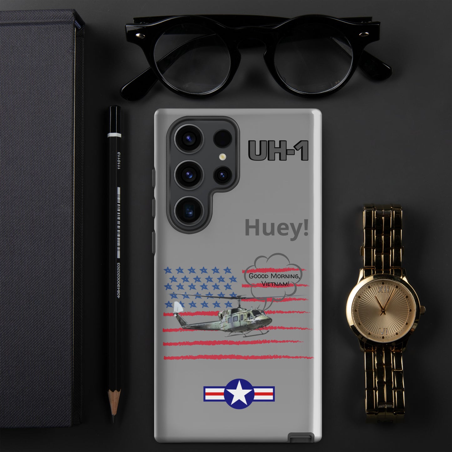 Huey Patriot Samsung Case (Without Quotes)