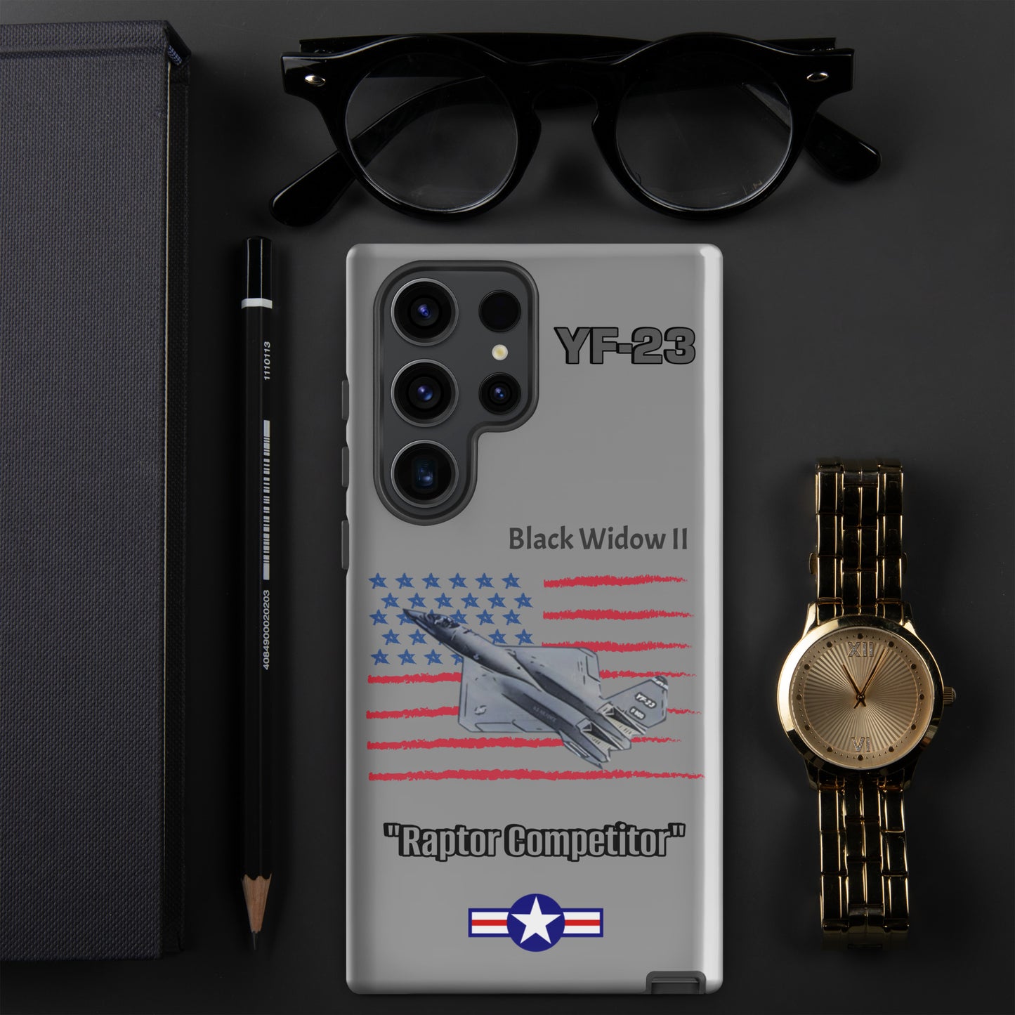 Black Widow Patriot Samsung Case