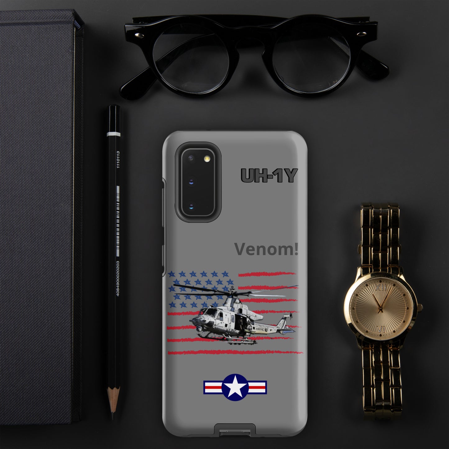 Super Huey Patriot Samsung Case (Without Quotes)