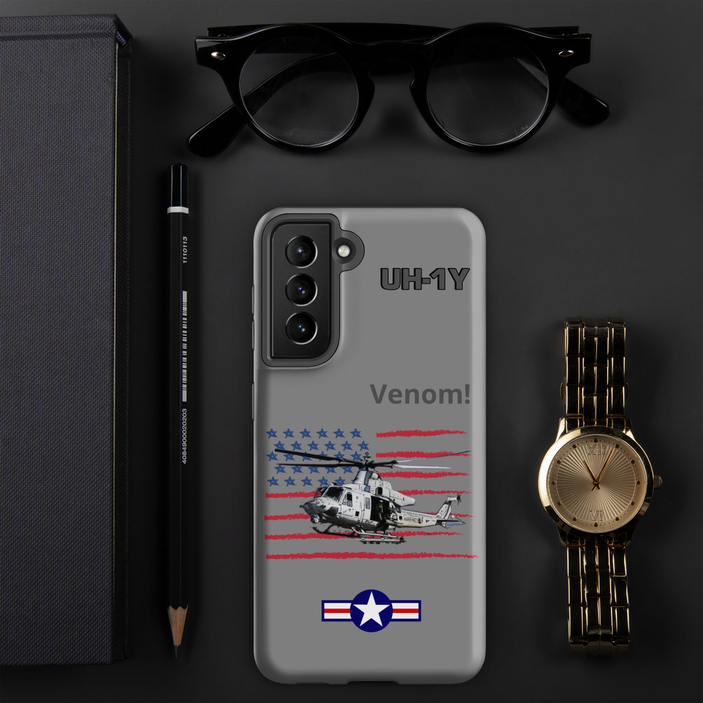Super Huey Patriot Samsung Case (Without Quotes)
