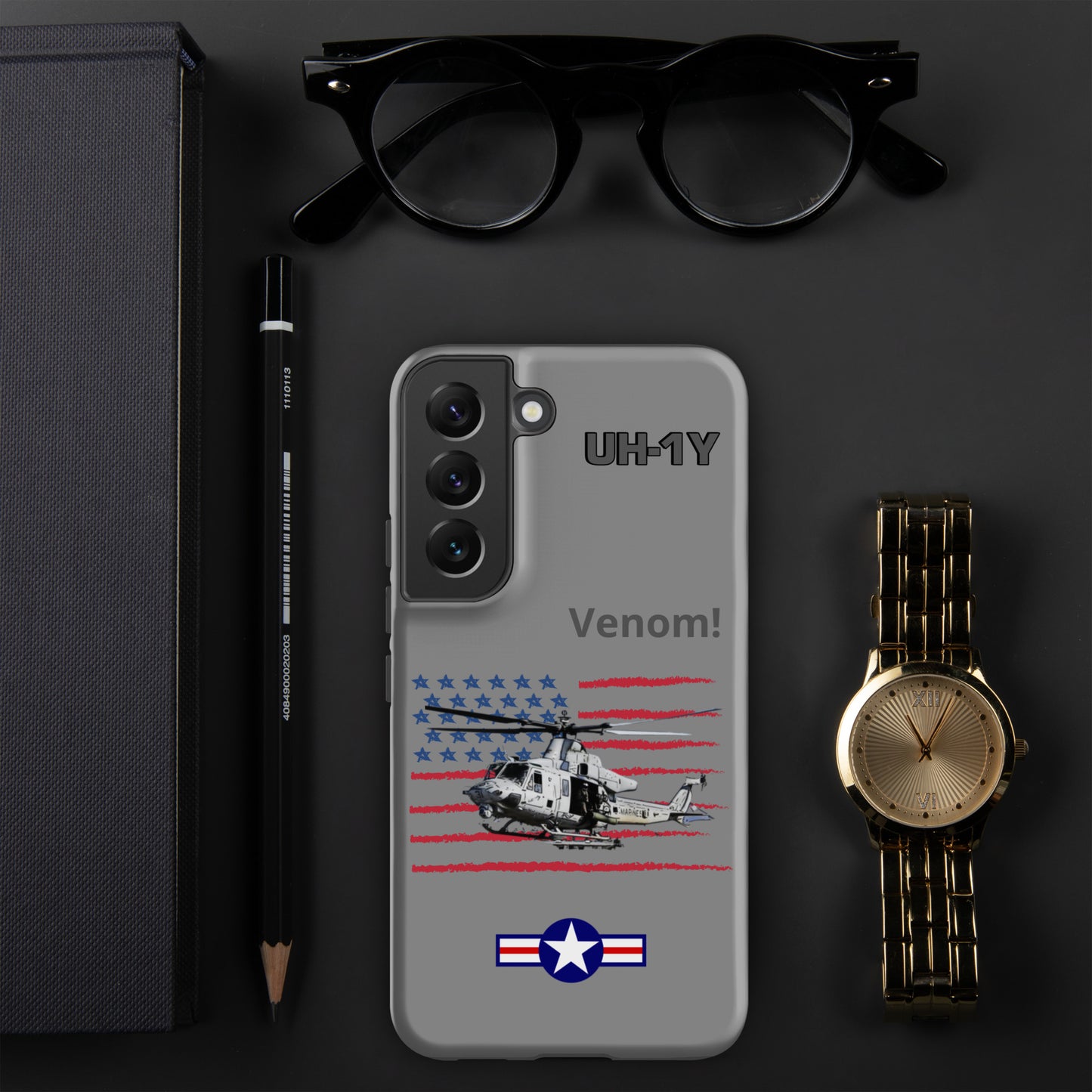 Super Huey Patriot Samsung Case (Without Quotes)