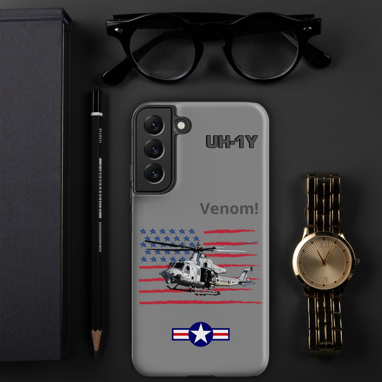 Super Huey Patriot Samsung Case (Without Quotes)