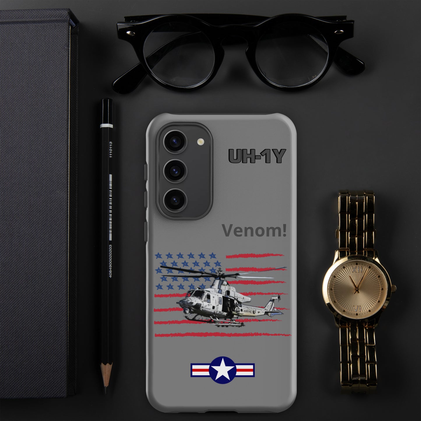 Super Huey Patriot Samsung Case (Without Quotes)