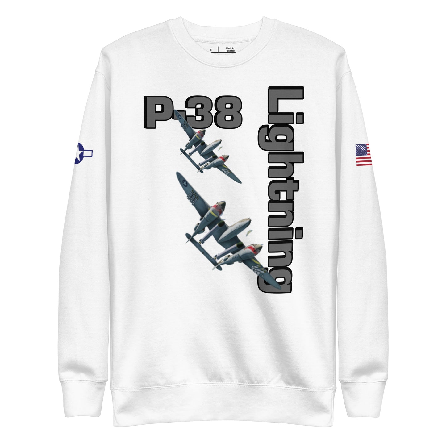 WWII Lightning Patriot Unisex Premium Sweatshirt